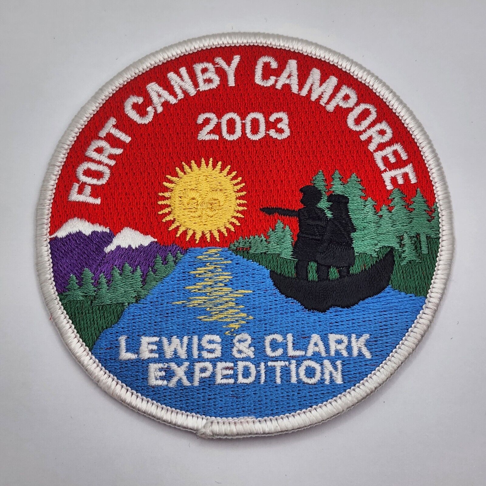 Fort Canby Camporee 2003 Lewis & Clark Expedition Patch BSA Boy Scouts NEW 4\