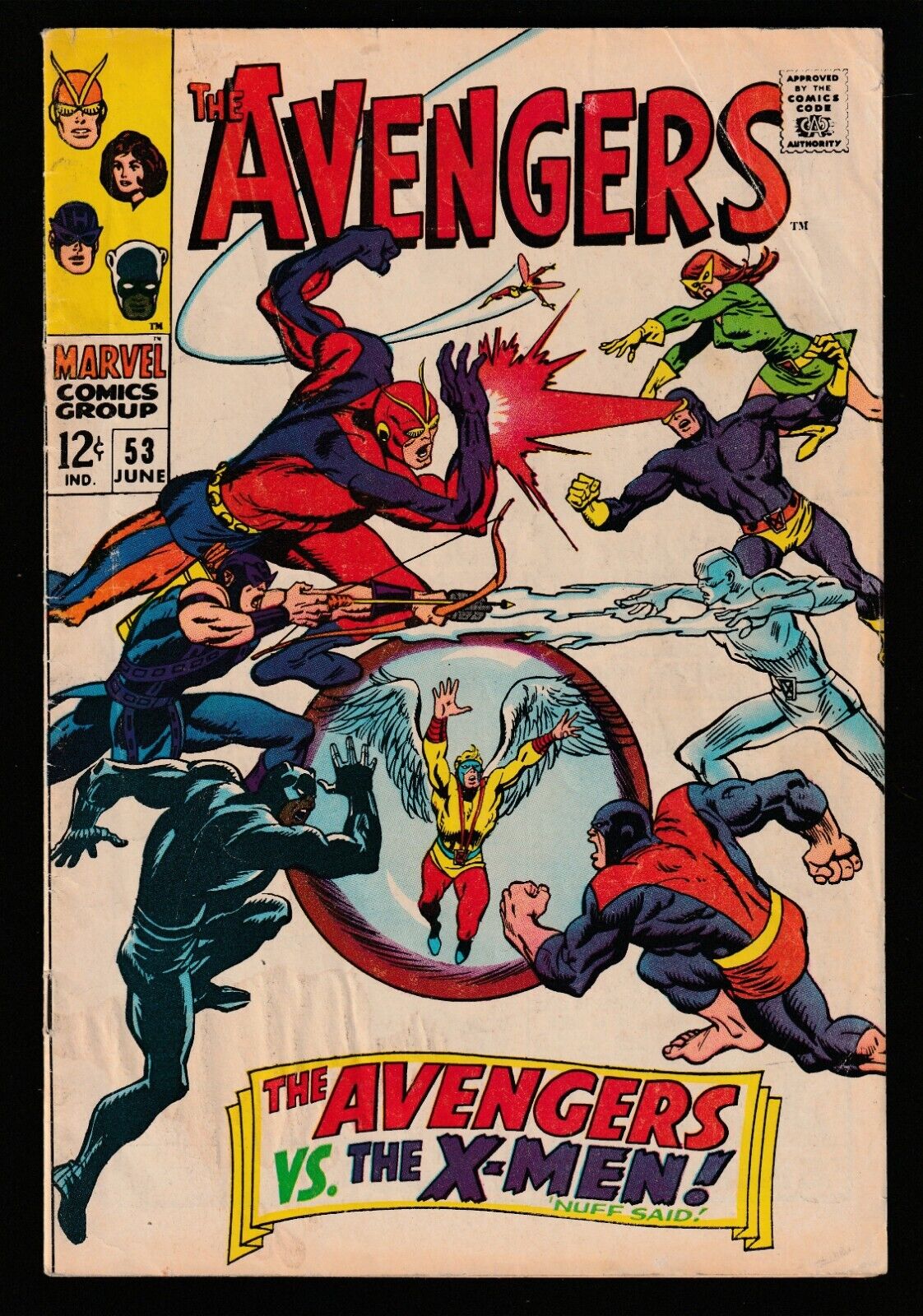 Marvel THE AVENGERS No. 53 (1968) Avengers vs. The X-men