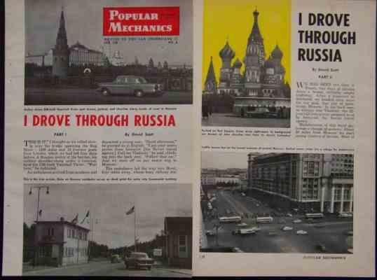 Touring Russia by car 1957 Russian Road Trip pictorial