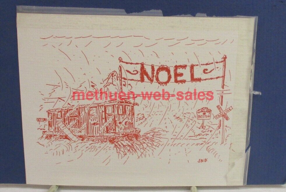 Postcard~MBTA~Eastern Mass Sweeper S-31~Central Ave, Milton~1977~Noel~Artwork
