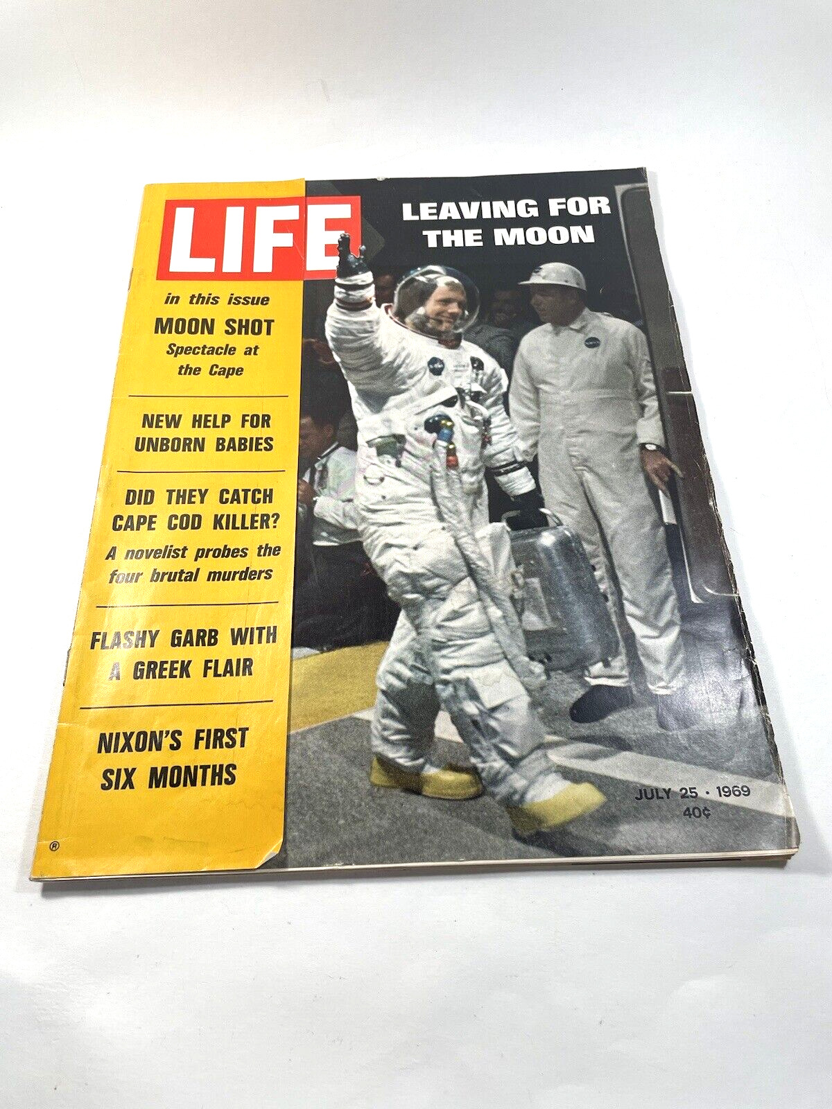 Life Magazine July 25 1969-Neil Armstrong Leaving for the Moon-Layered Cover