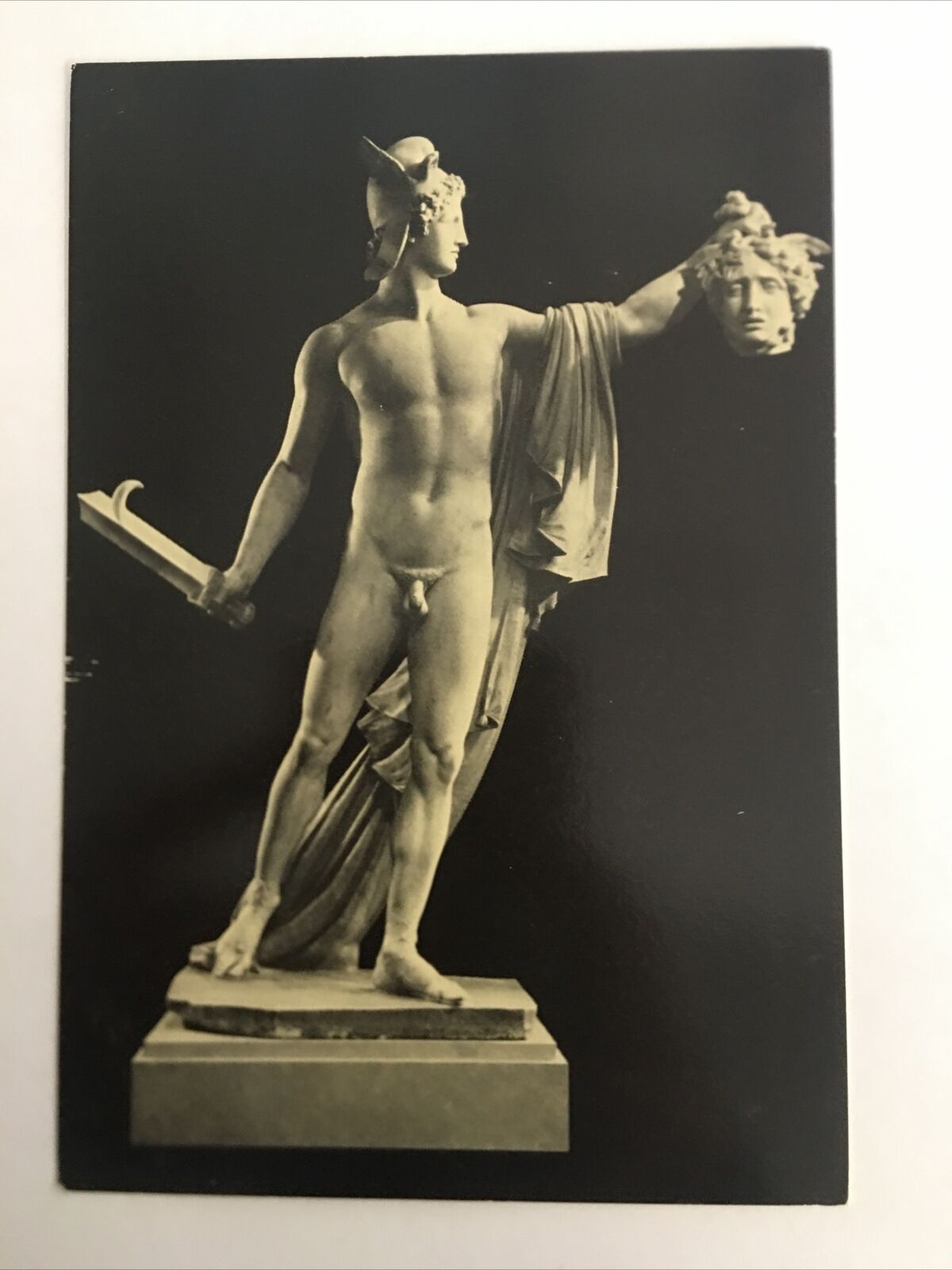Perseus Holding Head Of Medusa By Antonio Canova Vintage Postcard
