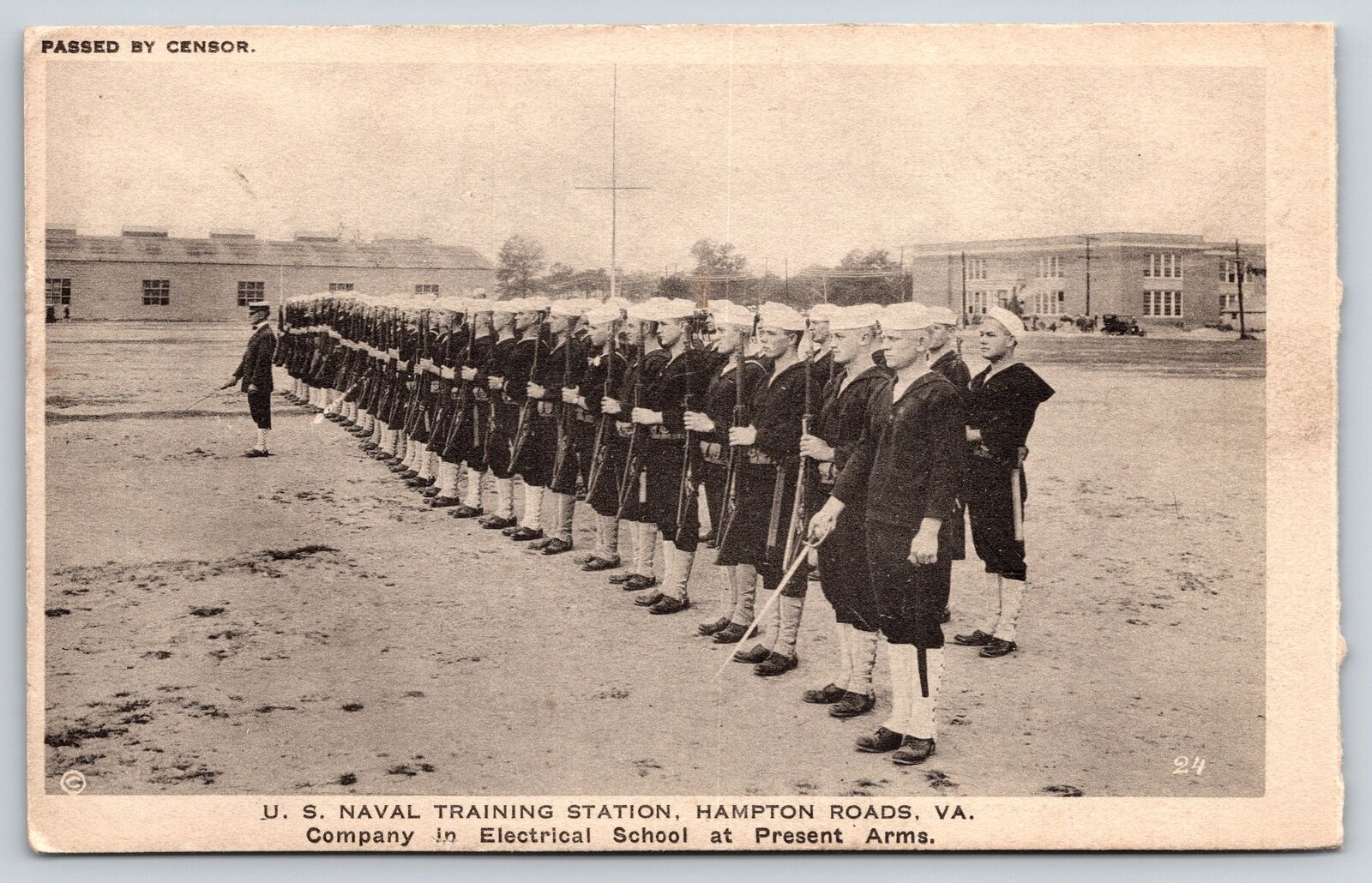 Hampton Roads Virginia~US Naval Training Station~Electrical School Company~1920s