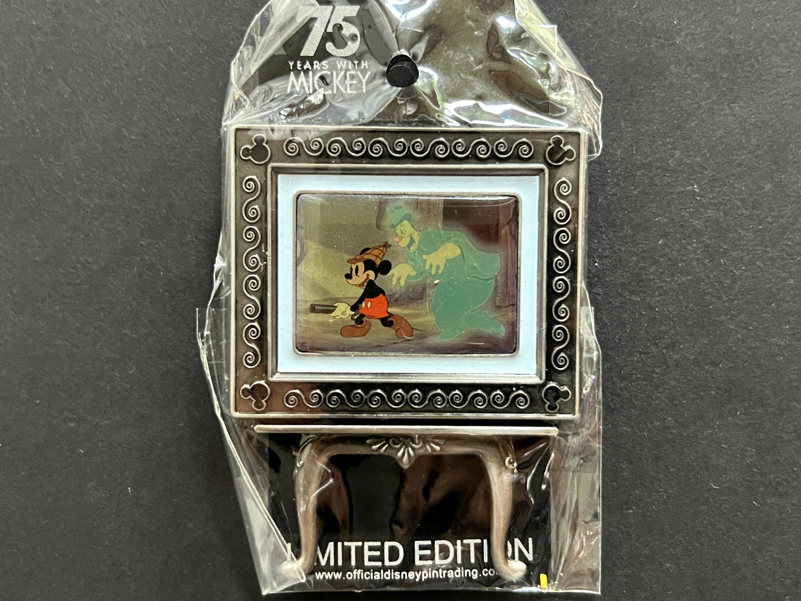 WDW Lonesome Ghosts Mickey's 75th Anniversary POM #6 - Easel LE Disney Pin 22344