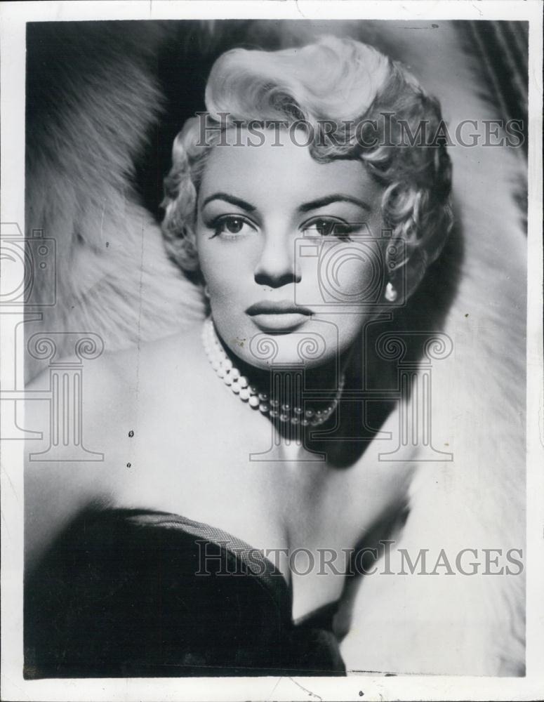 1954 Press Photo Sheree North featured in \