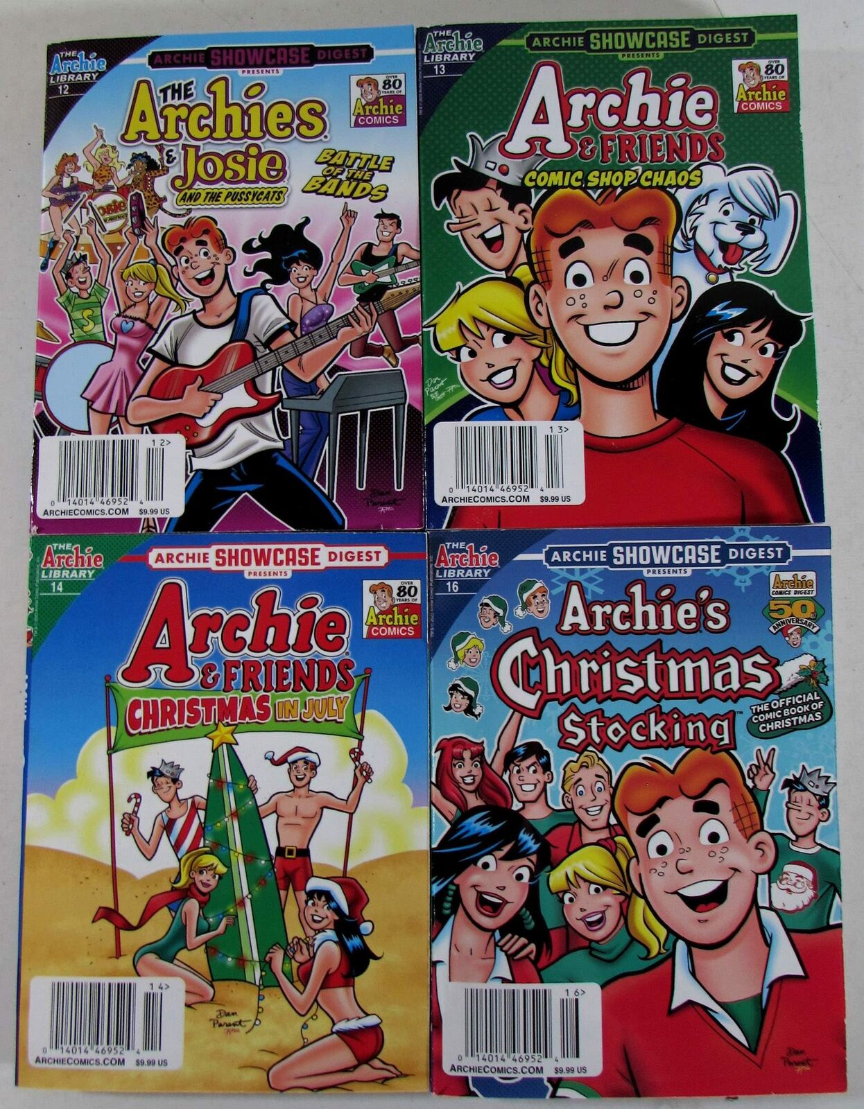 Archie Showcase Digest Lot 4 #12,13,14,16 Archie Comic Publications 2023 Comics