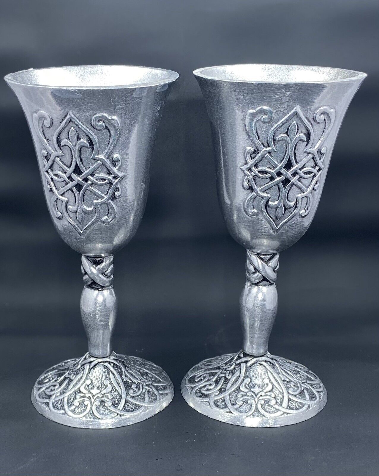 Carson Pewter Goblet Chalice Cups Forevermore Gothic Vintage 1996