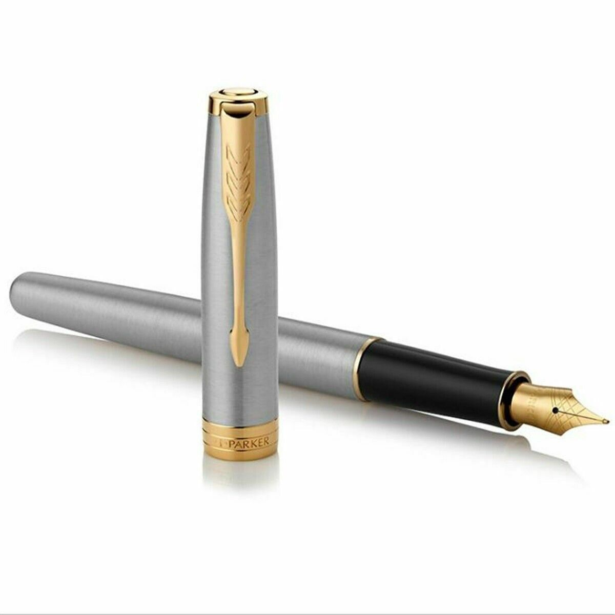 New Parker Fountain Pen Sonnet Sonnet Series Steel Gold Clip With 0.5mm Fine Nib