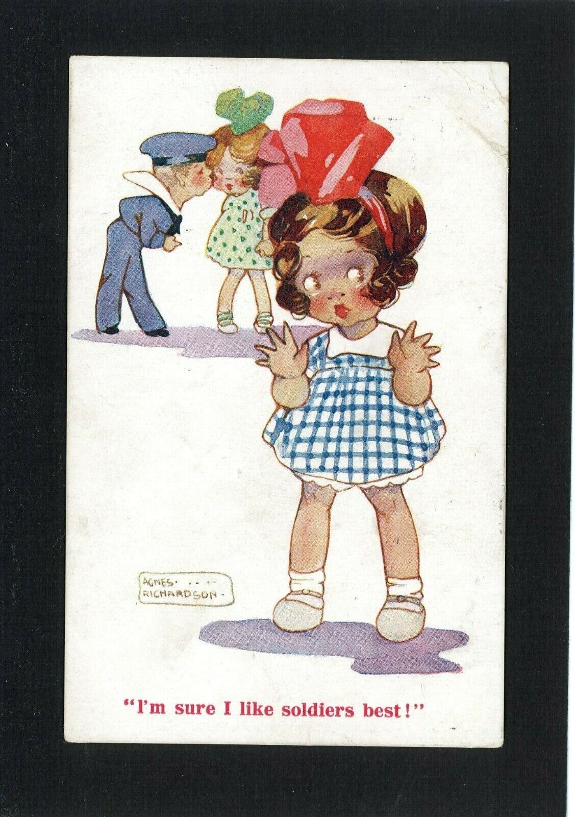 Agnes Richardson Artist Signed Vintage Postcard - Artistique