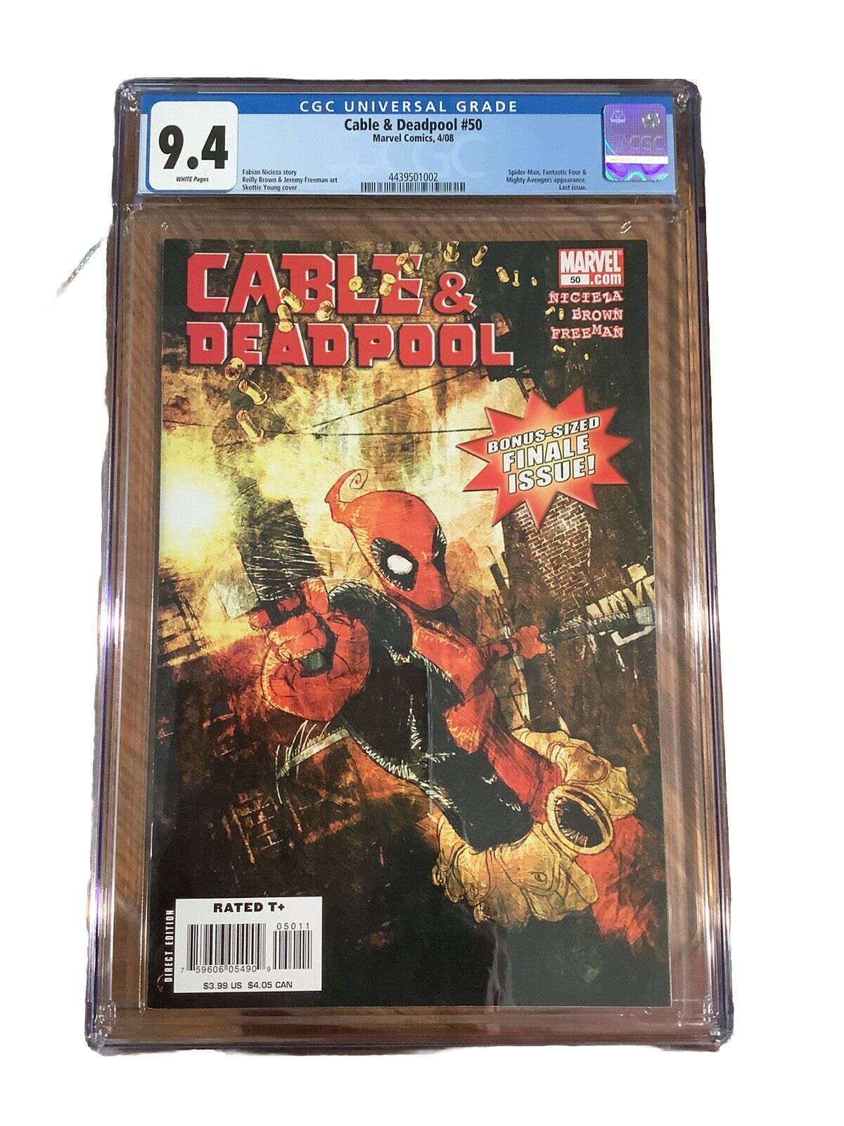 Cable Deadpool 50 CGC 9.4 NM Last Issue Scottie Young