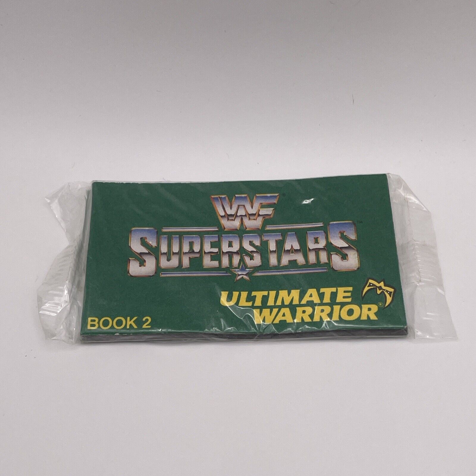 WWF Superstars Flip Book #2 Ultimate Warrior In Package Vintage 1991 WWE