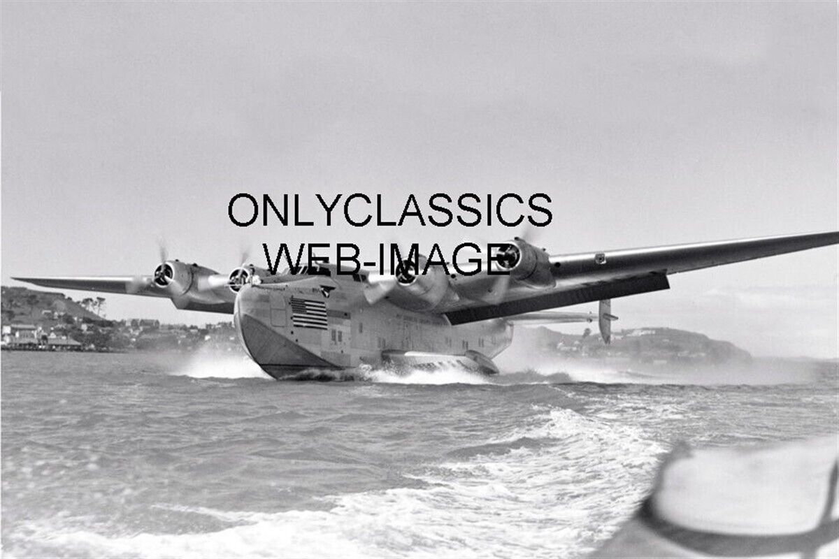 1939 BOEING PAN AM AIRWAYS FLYING BOAT YANKEE CLIPPER 8X12 PHOTO PROP AIRPLANE