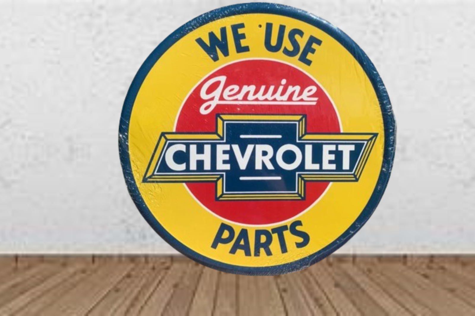 Chevrolet PArts  Porcelain Enamel Heavy Metal Sign 42 Inches Double  Side