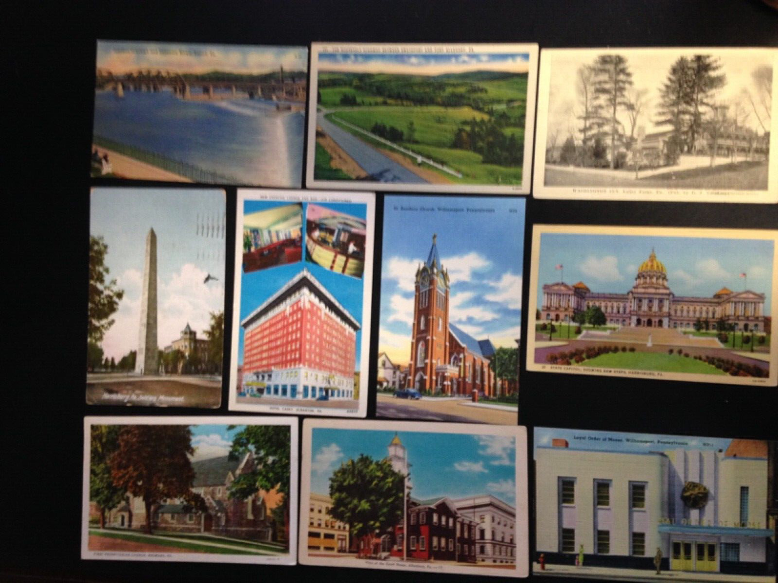 20+ Postcard lot, Pennsylvania. Set 12. Nice