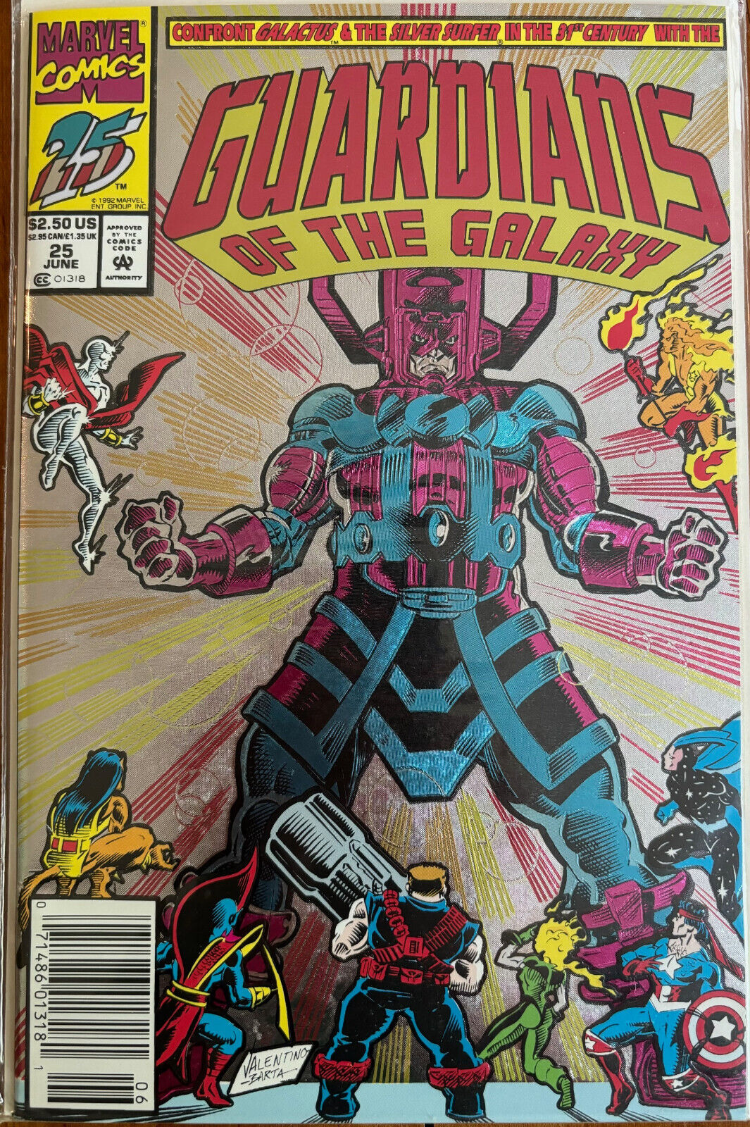 GUARDIANS OF THE GALAXY, MARVEL COMICS #25 (Qty. 3 Total) VERY GOOD