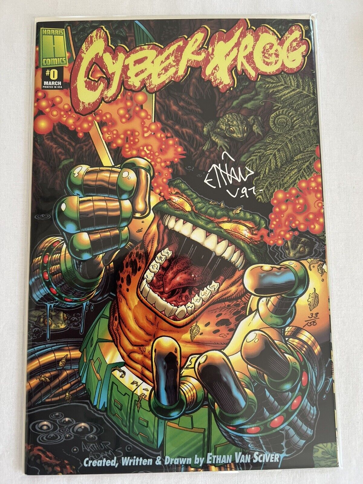 Cyberfrog #0 (Harris Comics) Dynamic Forces Signed by Ethan Van Sciver /150