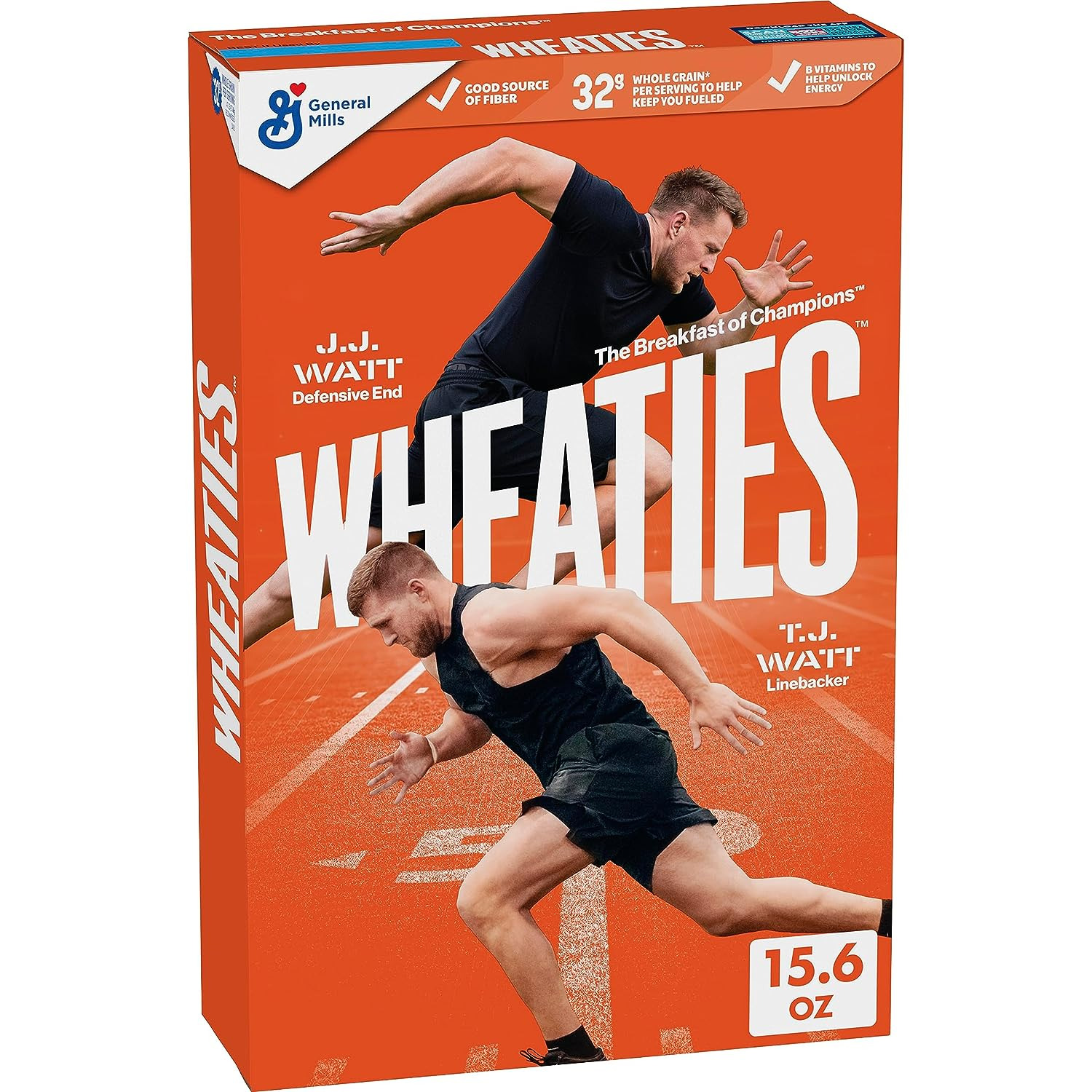 Breakfast Cereal, Breakfast of Champions, 100% Whole Wheat Flakes, 15.6 Oz