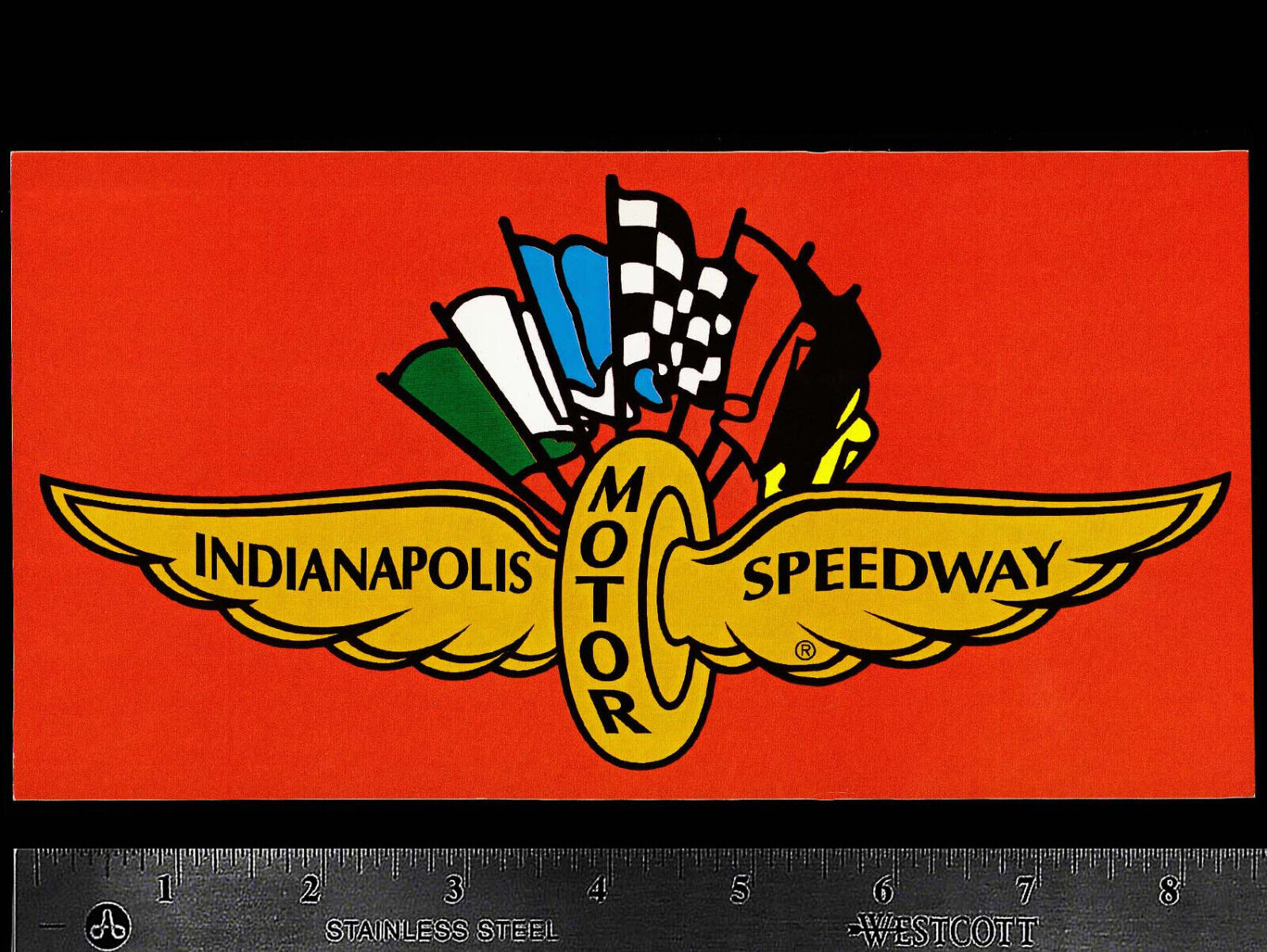 INDIANAPOLIS Motor Speedway - Original Vintage Racing Decal/Sticker INDY 500