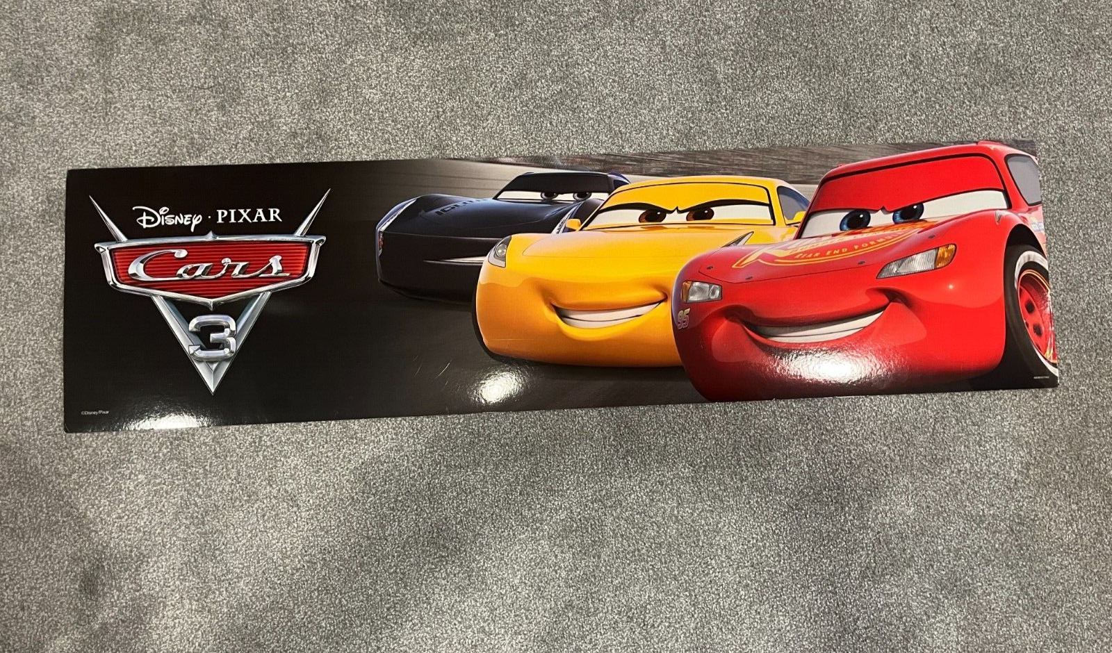 RARE Disney Pixar Movie CARS 3 Toys R Us Display Sign 48\