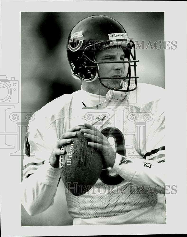1993 Press Photo Peter Tom Willis, Chicago Bears football - afx05222