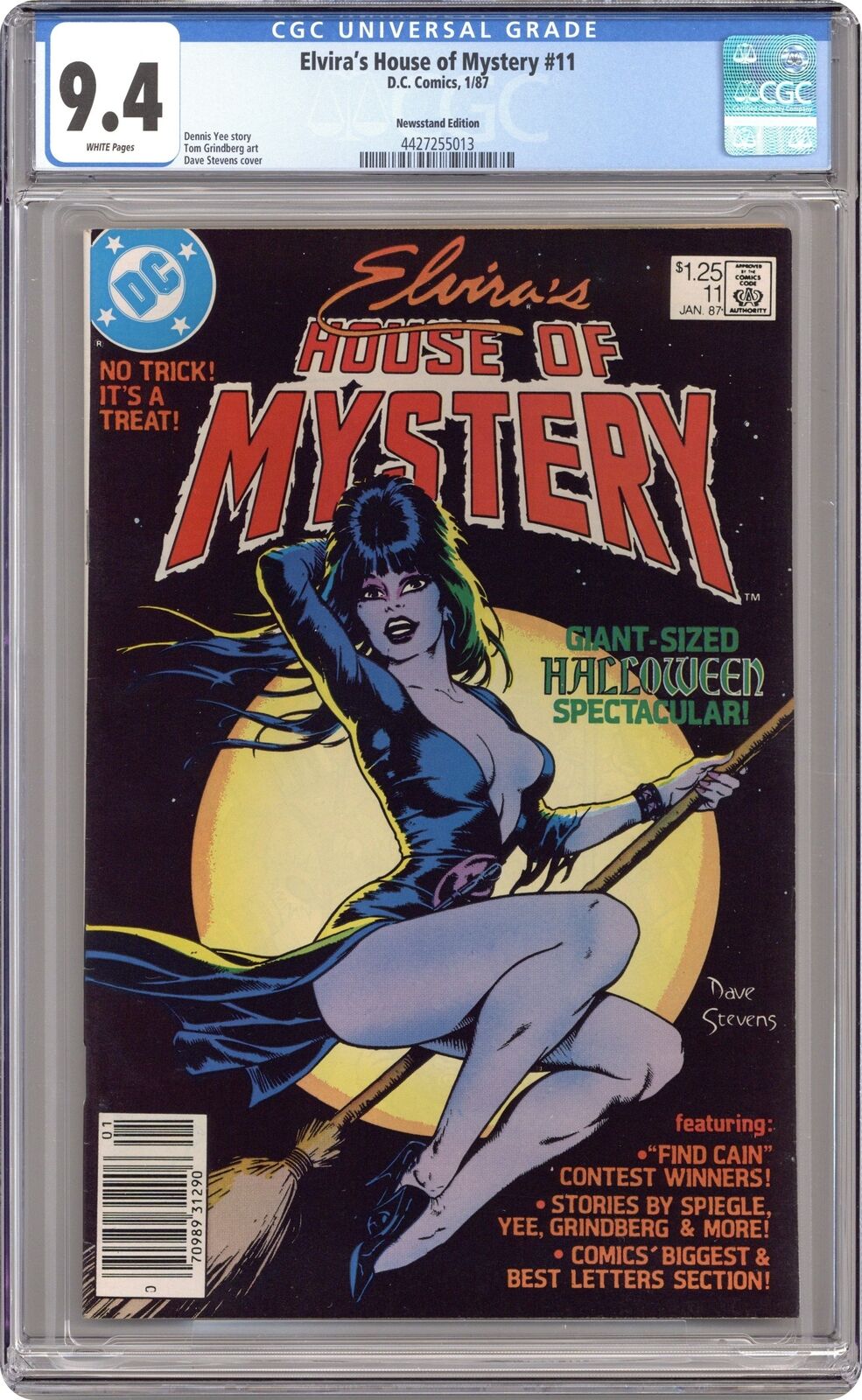 Elvira\'s House of Mystery #11N CGC 9.4 Newsstand 1987 4427255013