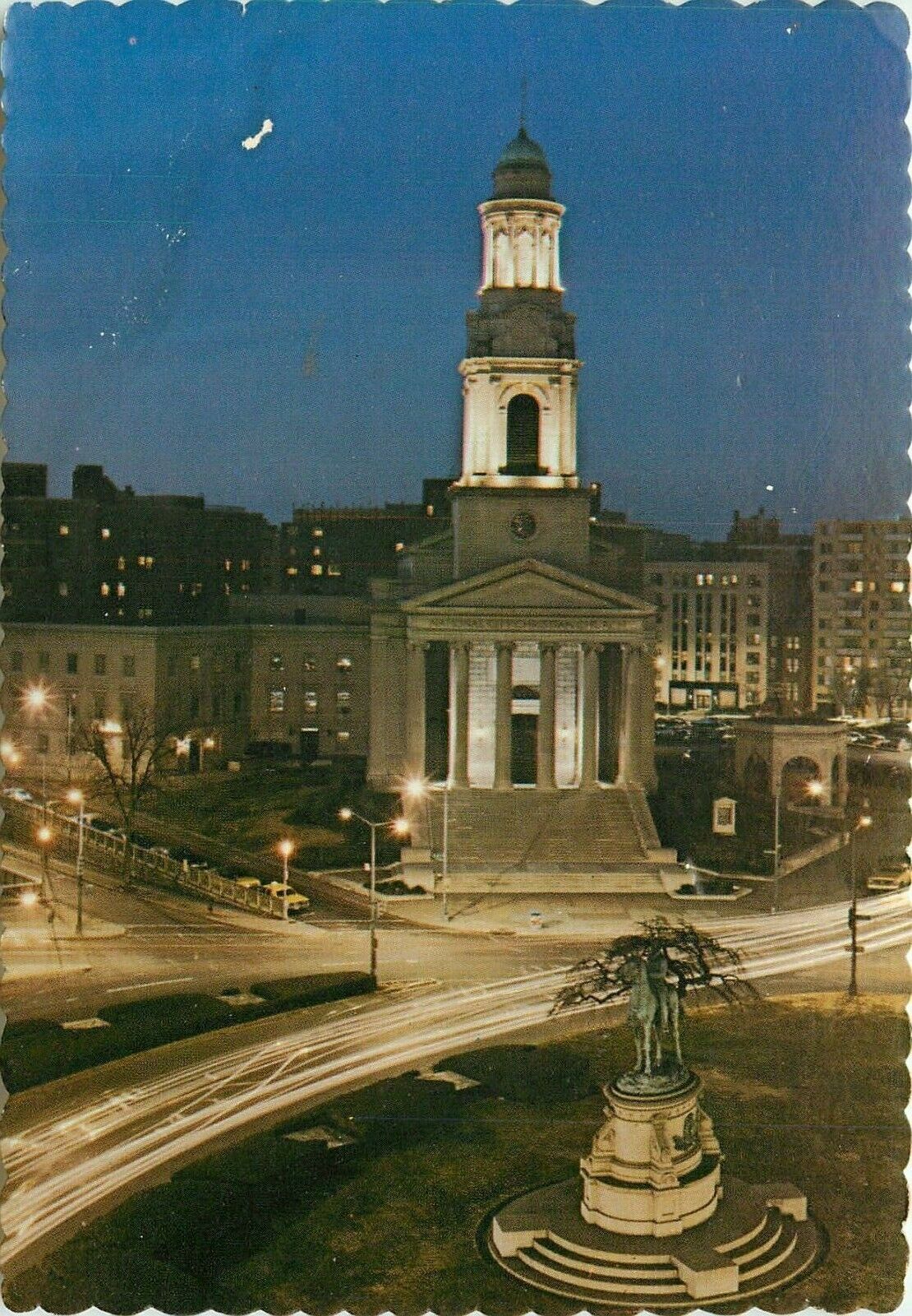 National City Christian Church Thomas Circle Washington DC Postcard