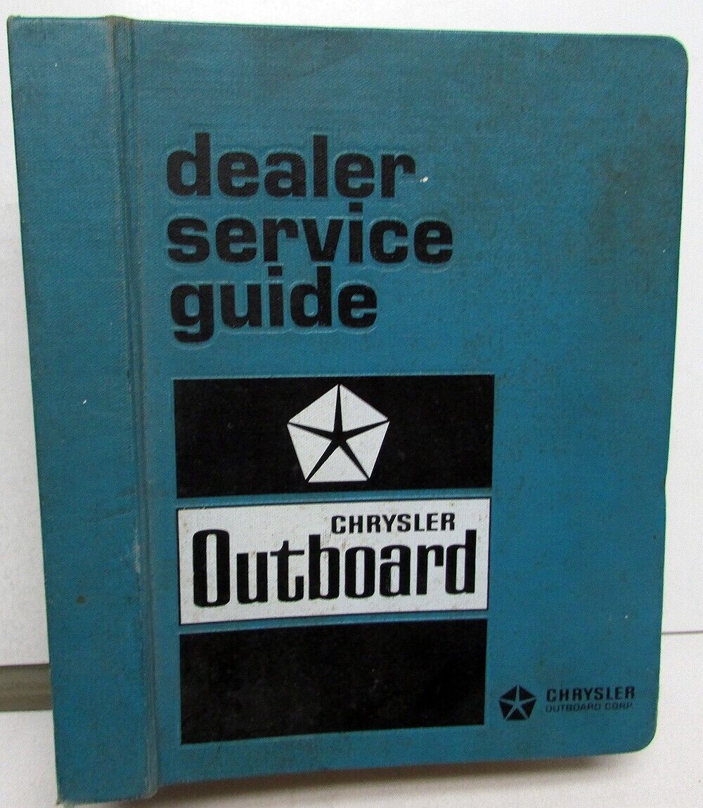1970s Chrysler Marine Dealer Service Manuals & Bulletins Boat Outboard Motor 
