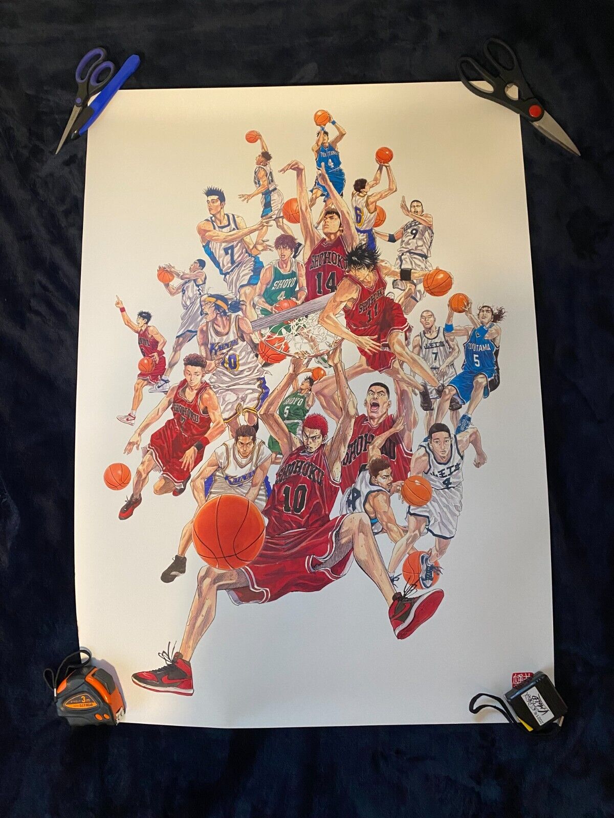 SLAM DUNK Full Art Poster BIG Size 594 x 841mm Takehiko Inoue