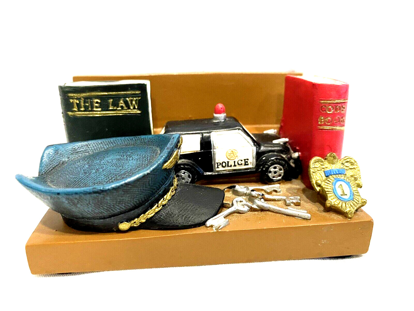 RARE Dicksons Police Desk Gift Set Paperweight Bookend 3.5\