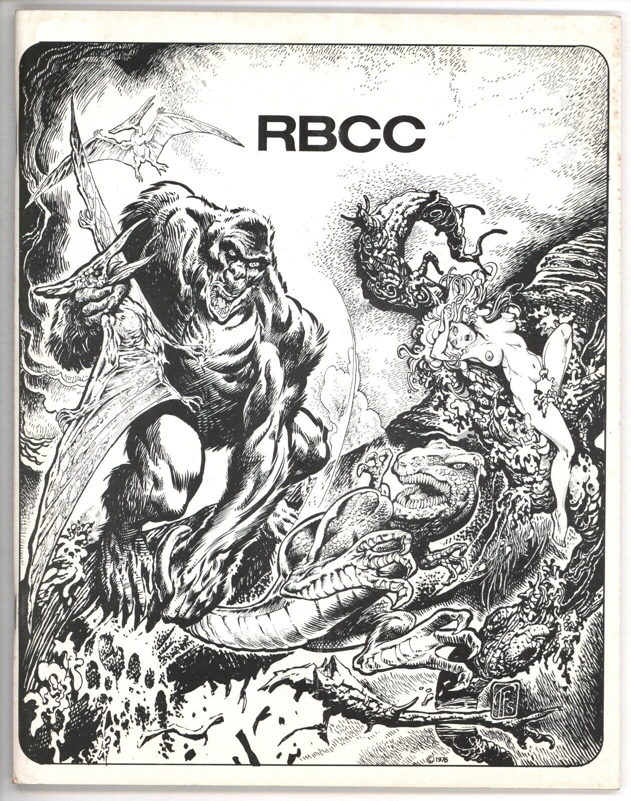 RBCC #129 (SFCA, 1976) Rocket\'s Blast Comicollector Fanzine Special King Kong