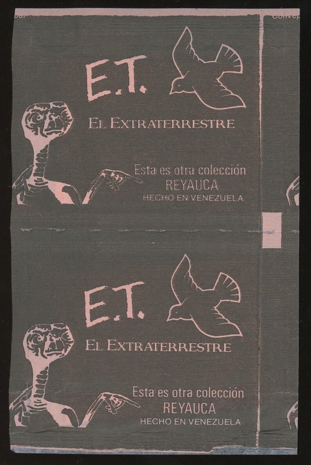 Lot (2) Packs 1983 Reyauca Venezuela E.T. Trading Cards RARE