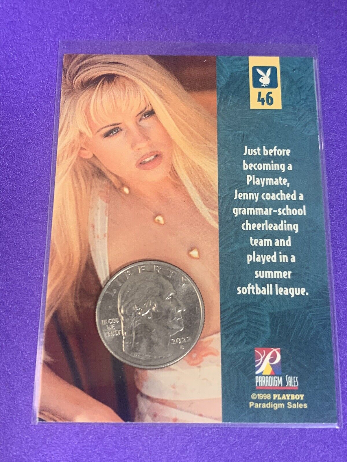 1998 Playboy Trading Card Jenny McCarthy #46 