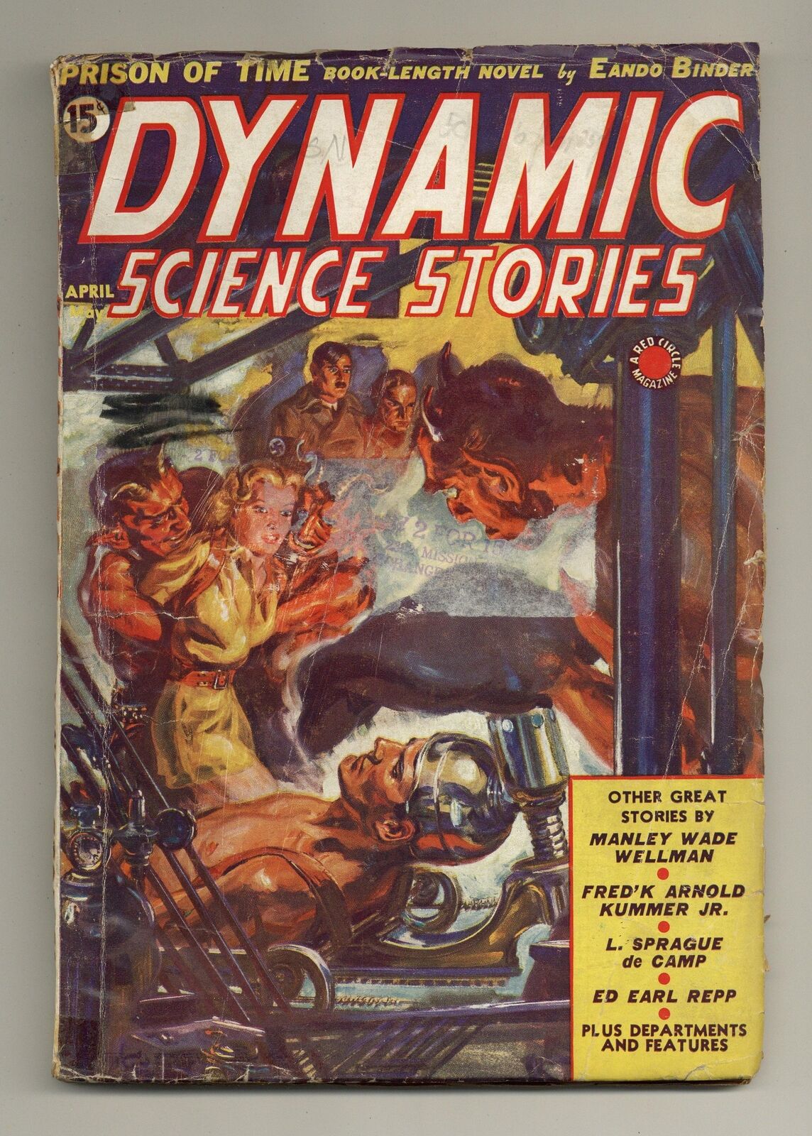 Dynamic Science Stories Pulp Apr 1939 Vol. 1 #2 GD 2.0