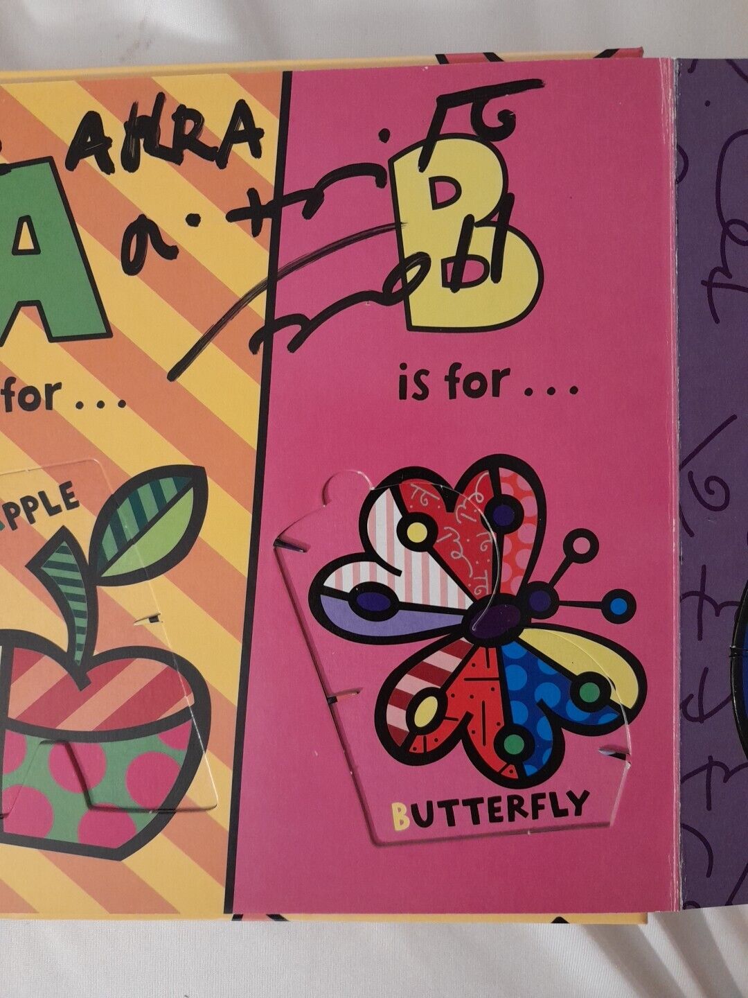 Autographed My Alphabet Playbook by Romero Britto (2010, Children\'s Board Books)