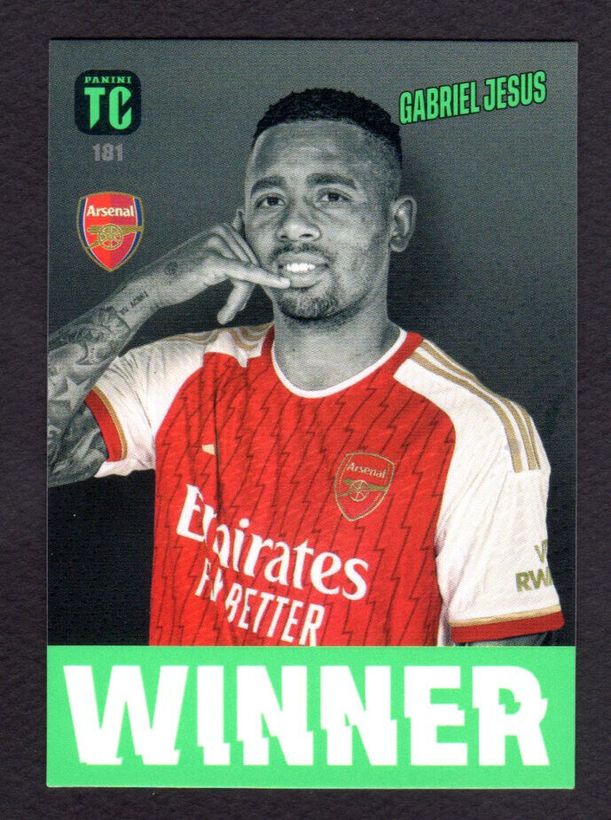 PANINI TOP CLASS 2024 Trading Cards WINNER #181 Gabriel JESUS Arsenal FC