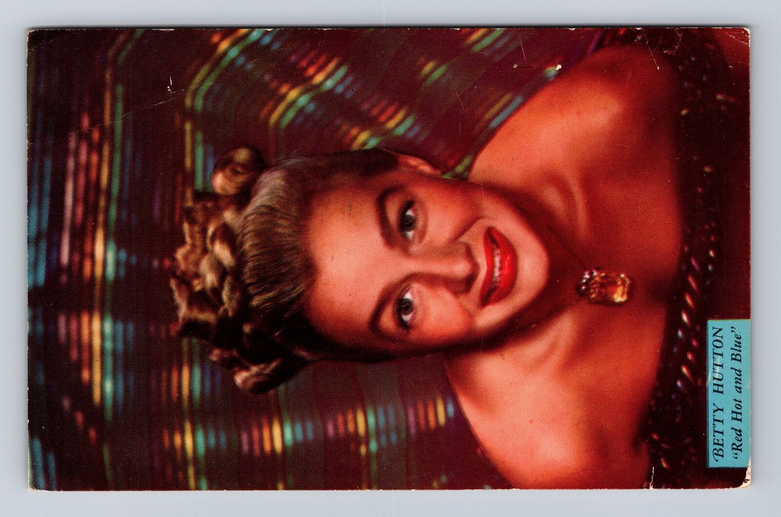 Betty Hutton, Singer, Portrait, People, Antique, Vintage Souvenir Postcard