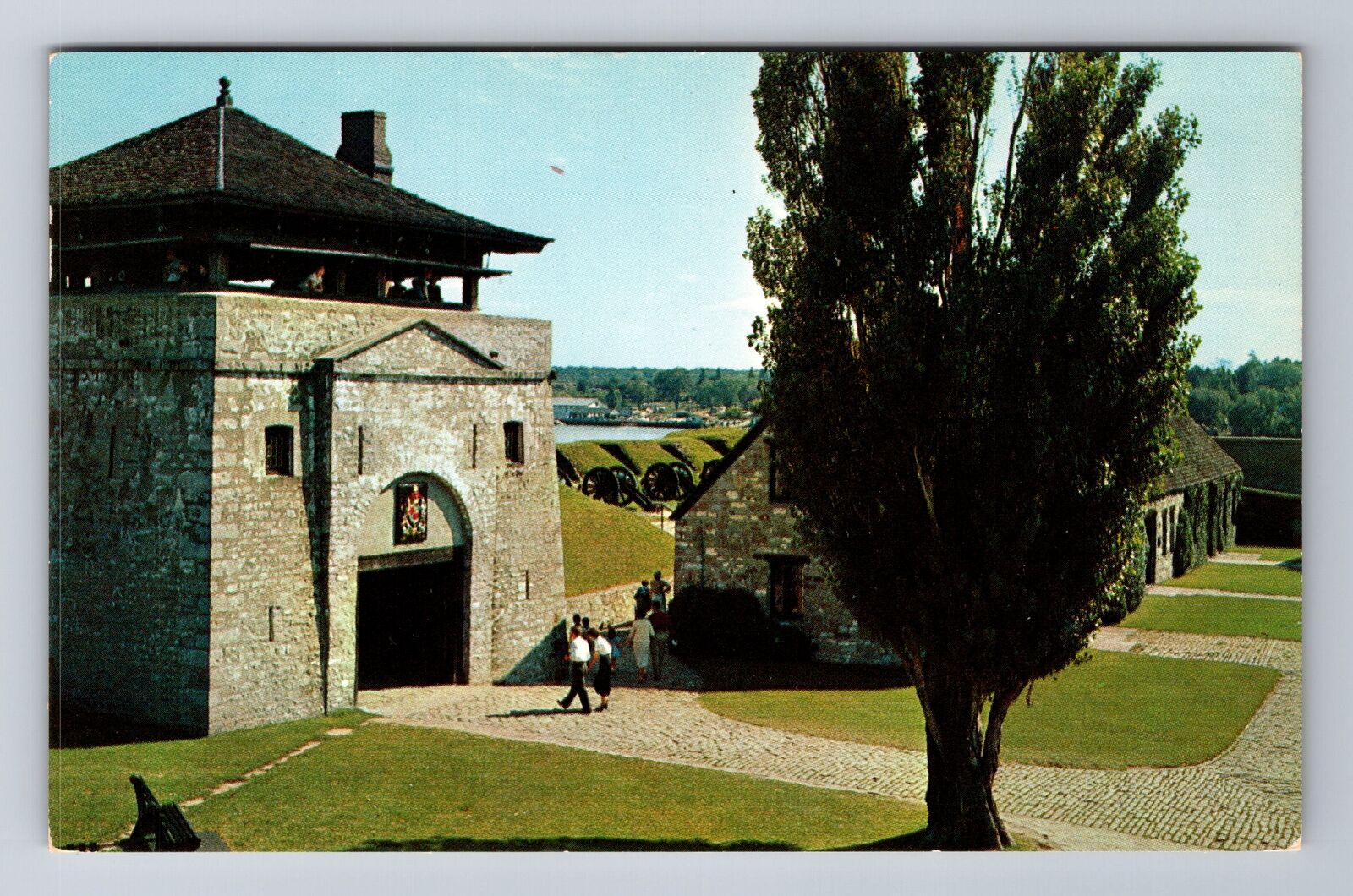Youngstown NY-New York, Historic Old Fort Niagara, Antique Vintage Postcard