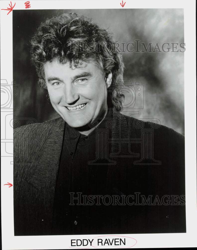 1990 Press Photo Singer Eddy Raven - lrp94425