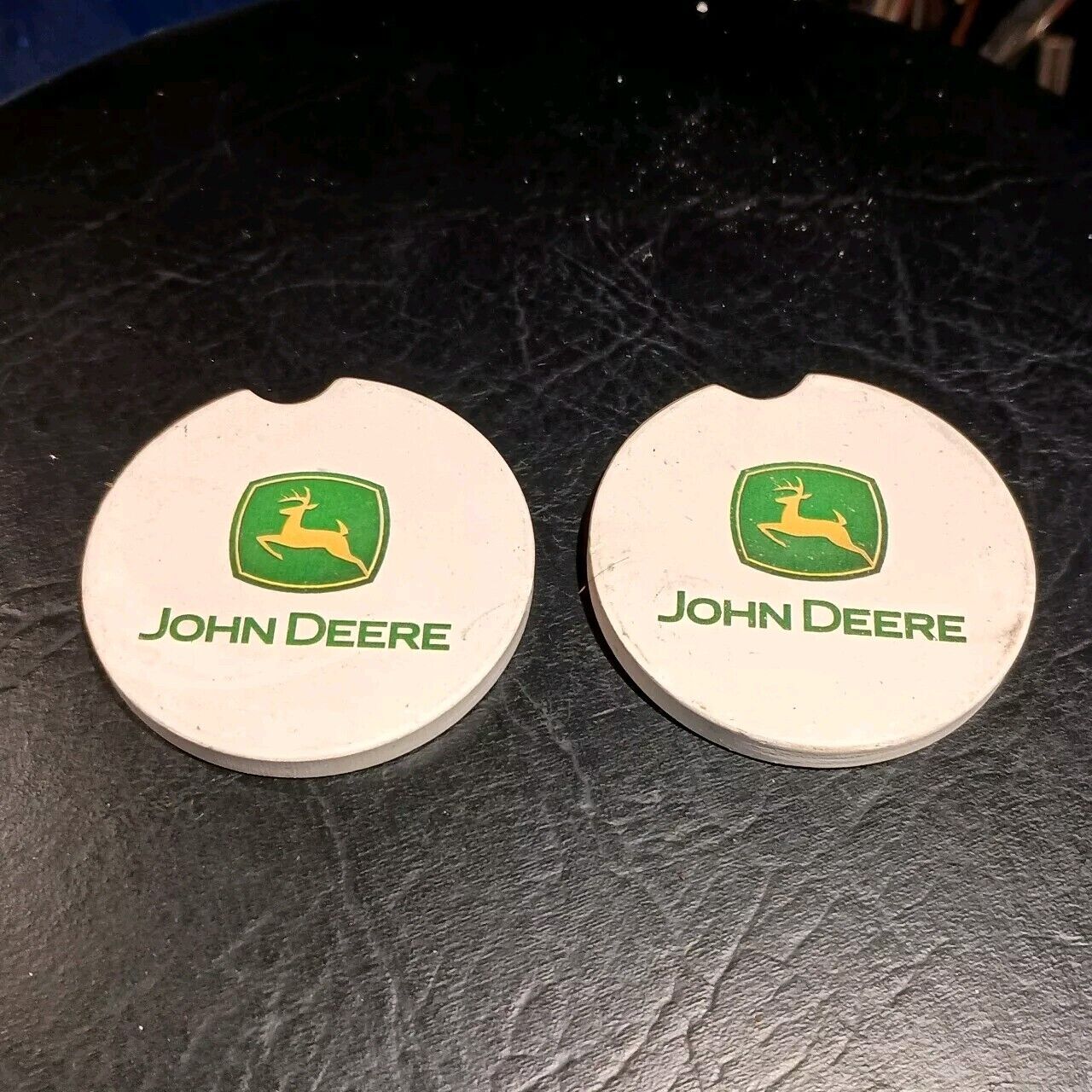 2 Classic John Deere Ceramic Coasters