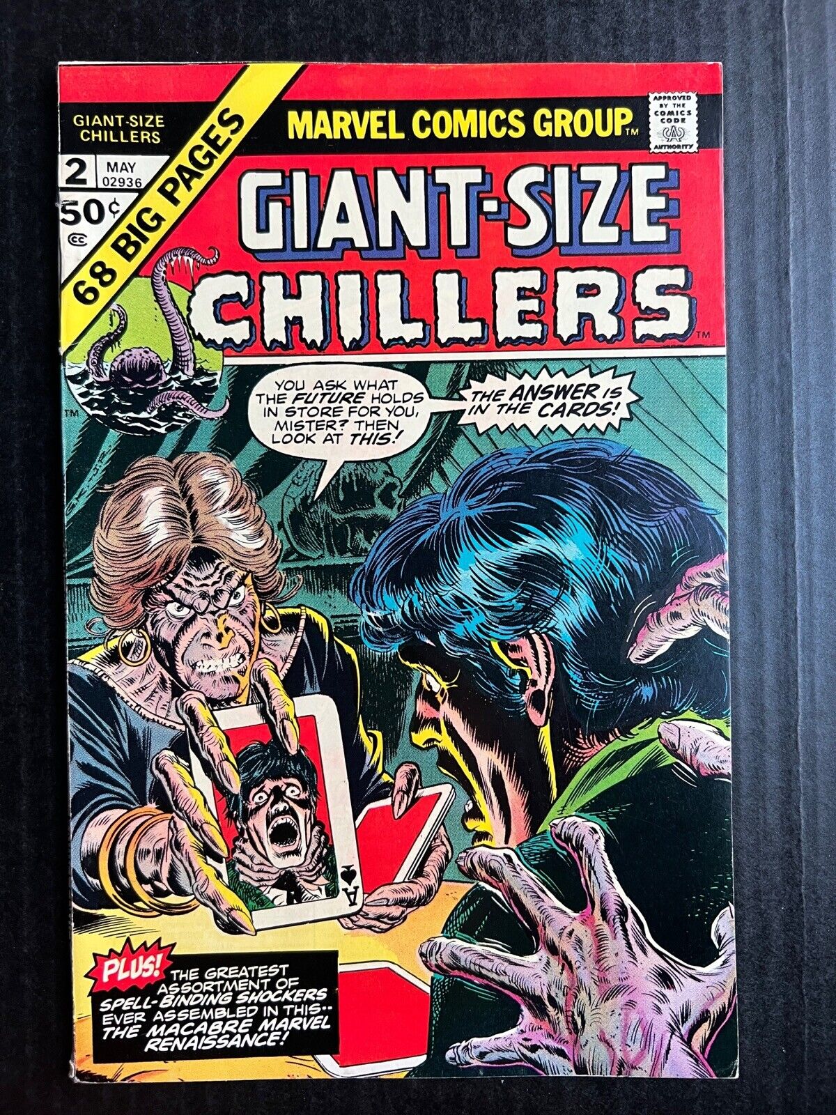 GIANT-SIZE CHILLERS #2 May 1975 Vintage Marvel Horror Monster