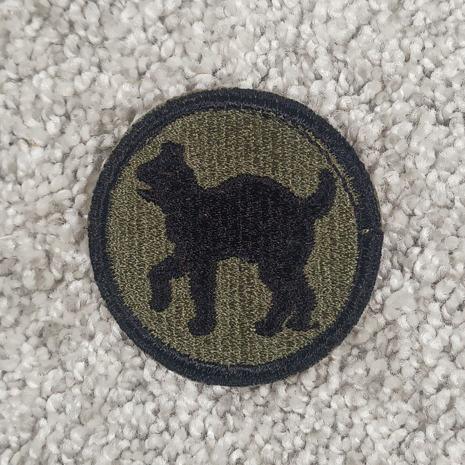 Vintage 81st Infantry Division Patch Wildcats WWII Original US Army OD Green