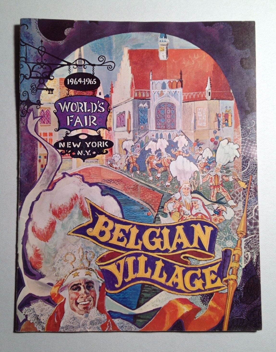 1964-1965 New York World's Fair Original Belgian Village Guide 