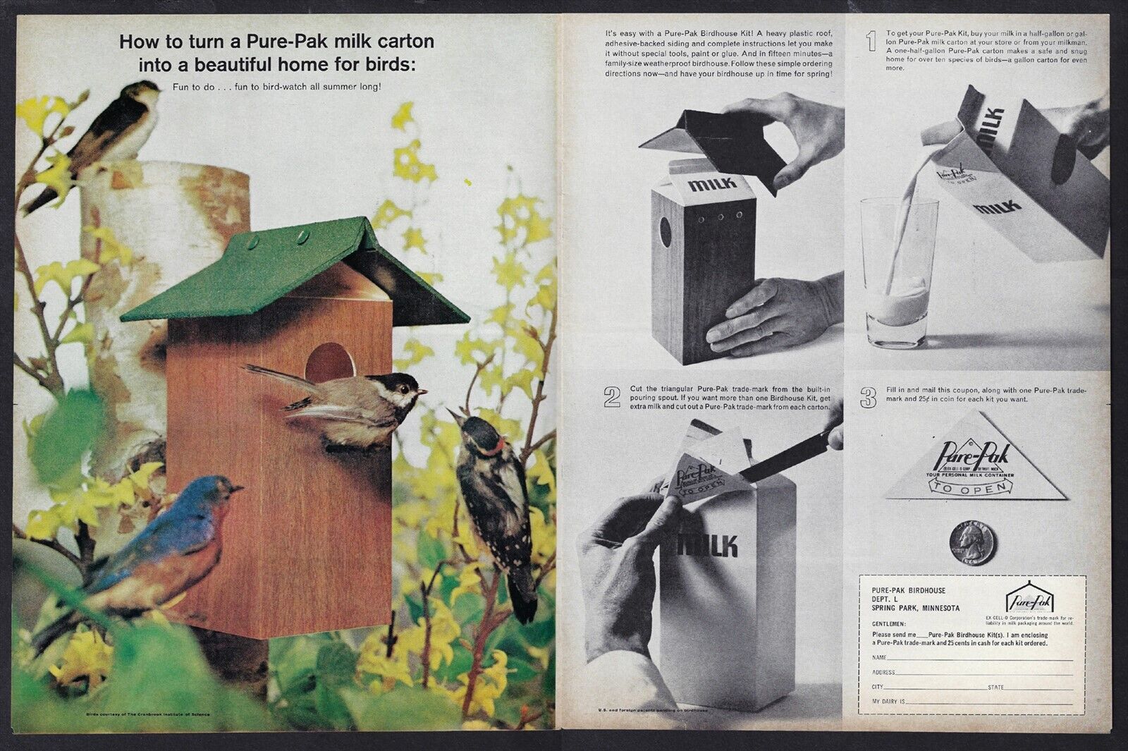1964 PURE PAK Print Ad \