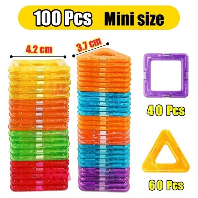 100pcs Magnetic Building Blocks Mini Size DIY Magnets Toys for Kids