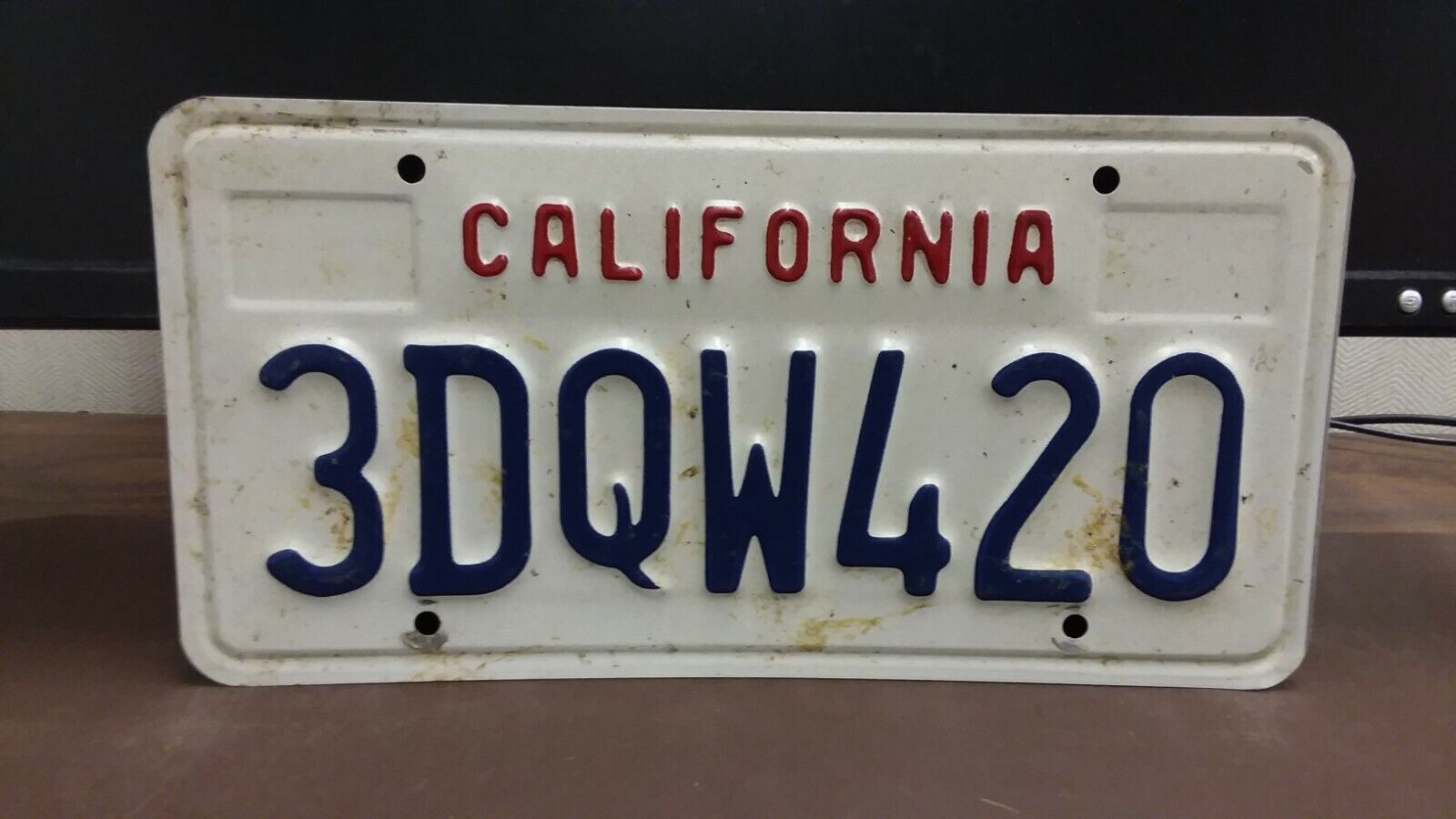 NICE 1990s California 420 Weed Pot  License Plate Tag NICE