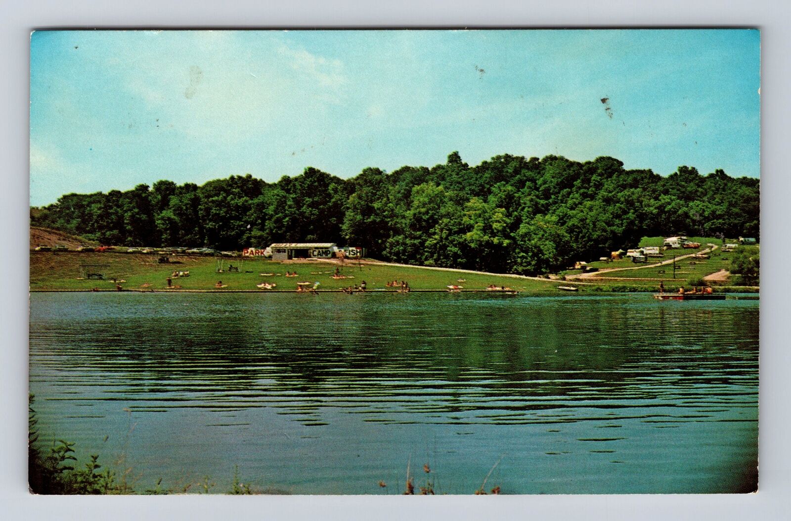 New Concord OH-Ohio, Wildwood Recreation Park, Antique, Vintage Postcard