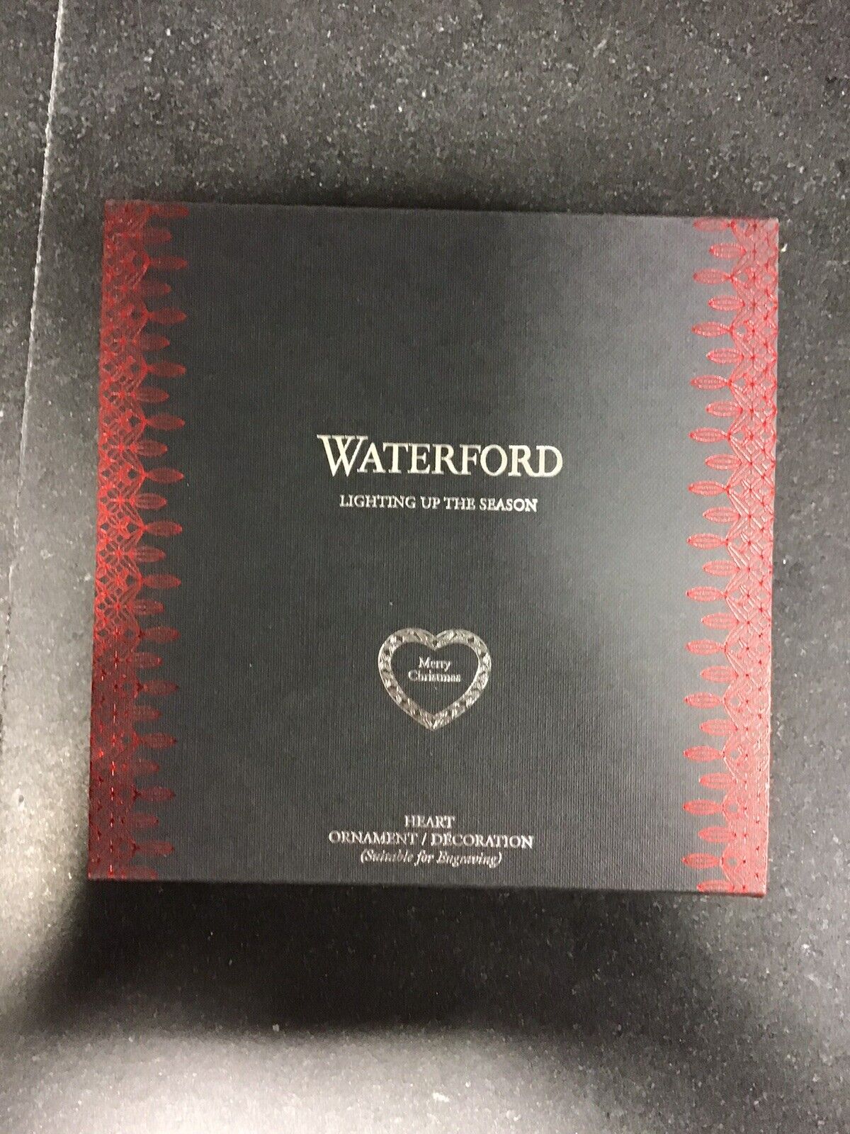 Waterford 2018 Merry Christmas Heart Ornament NEW in Box
