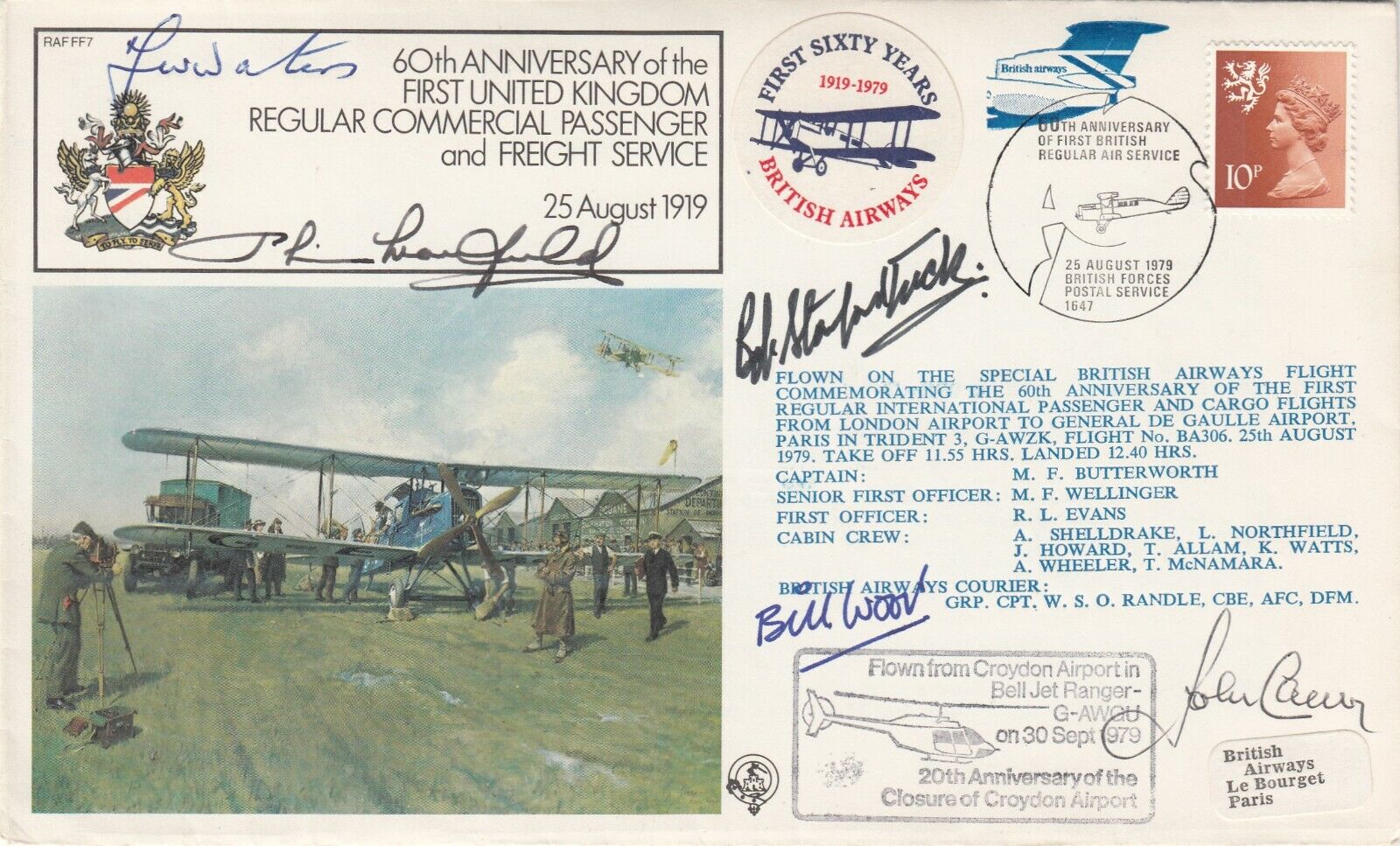 FF7  Reflown Varity Signed by  Wg Cdr Stanford Tuck Battle of Britain Plus4 