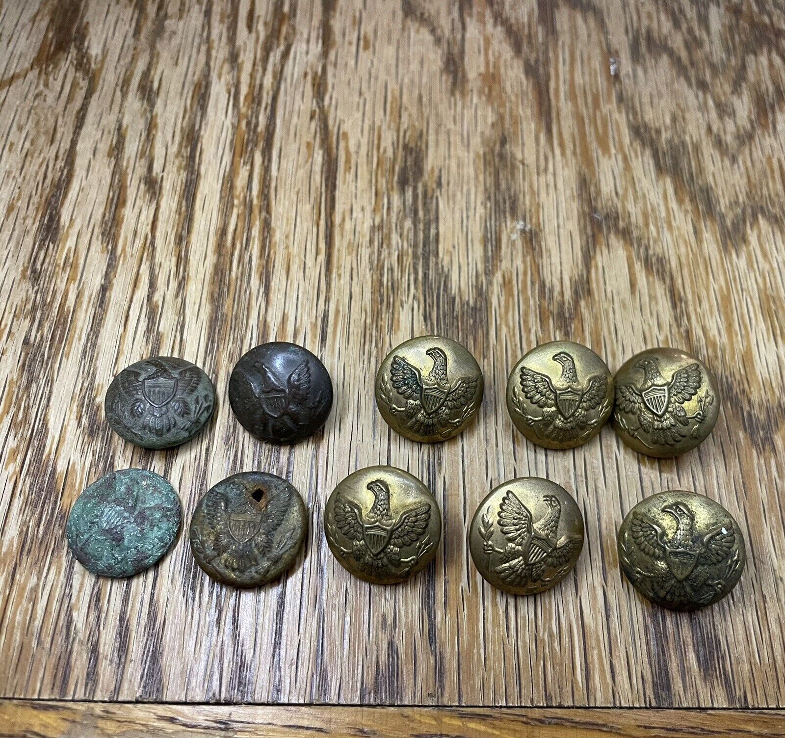 russian military buttons vintage