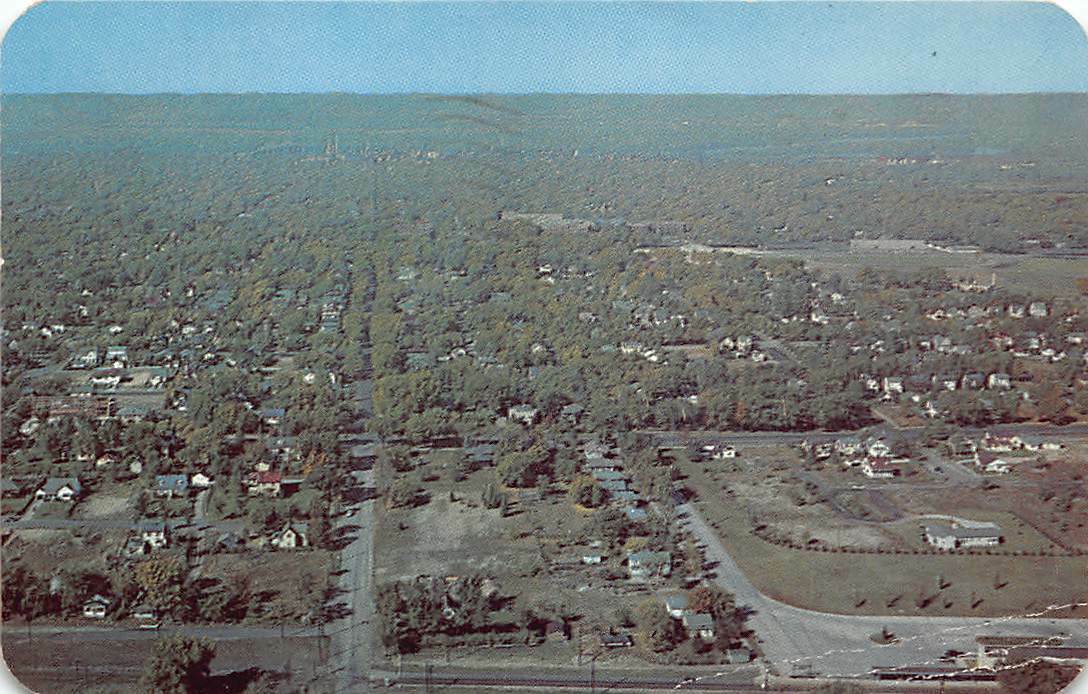 Bird's eye View from Grandad Bluff - La Crosse, Wisconsin - Vintage Postcard